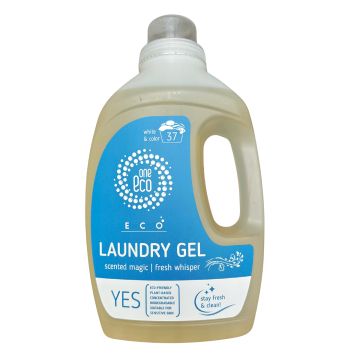 OneEco „Свеж шепот“ гел за пране 1.5 л – концентрат с деликатен свеж аромат
