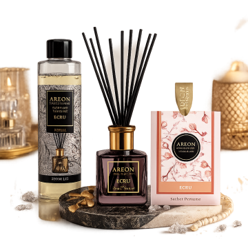 AREON Ecru Home Perfume Set – Изискан аромат за вашия дом