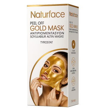 Златна пилинг маска срещу пигментация Naturface Gold Mask (100 мл) – За сияен тен и порцеланова кожа
