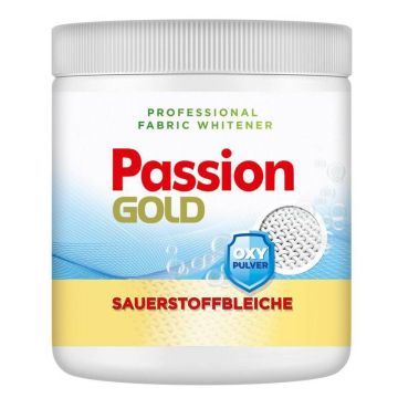 Кислородна белина на прах и избелител Passion Gold Professional Fabric Whitener Oxy Pulver Бяло пране