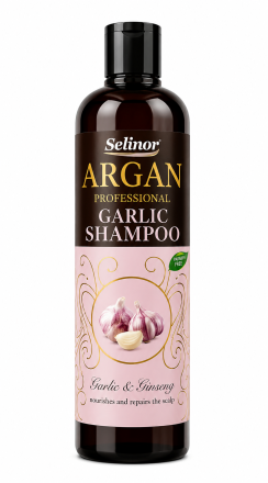 Професионален Шампоан с Чесън и Женшен Selinor Argan – Срещу Косопад 700мл