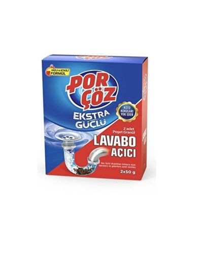 Гранули за отпушване на канали Por Coz 2 x 50 г – бързо и ефективно почистване на запушвания