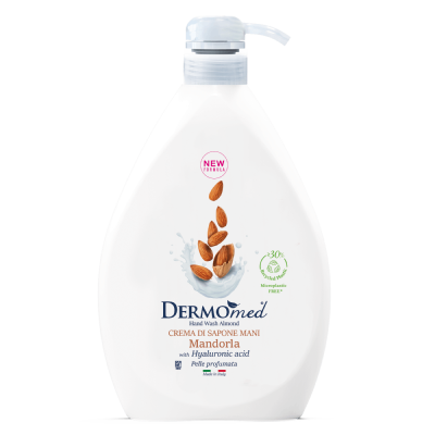 Dermomed течен сапун Бадем 1000 мл – нежно почистване и подхранващ аромат