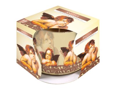 Свещ в чаша - ангели 100гр.