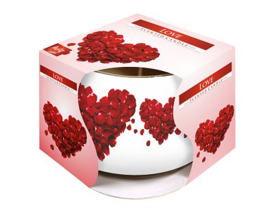 Свещ в  чаша - любов 100гр.