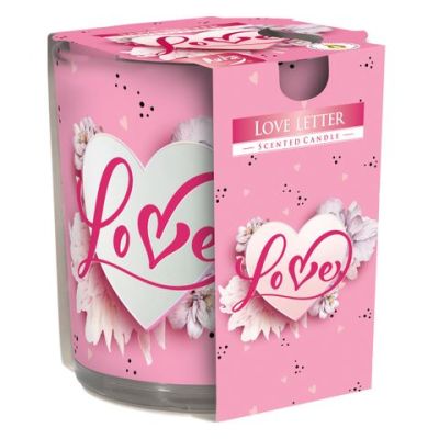 Свещ в чаша - любовно писмо 100гр.