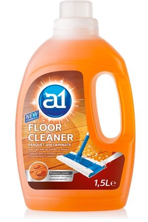 A1 препарат за паркет и ламинат 1.5 л – почистване и защита на подови настилки