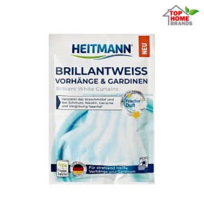 HEITMANN брилянтно бели завеси 50 г – възстановява белотата и свежестта