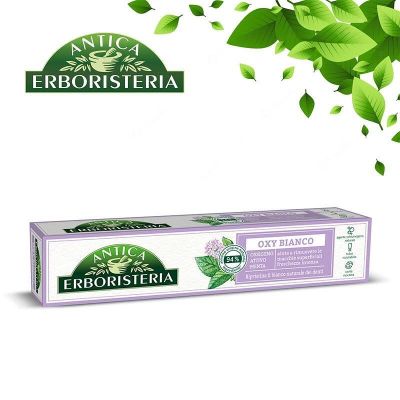 Избелваща паста за зъби Antica Erboristeria Oxy Bianco 75 мл – премахва петна и възстановява белотата