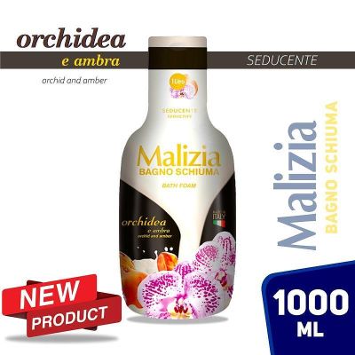 Хидратираща душ-пяна Malizia Орхидея и Кехлибар 1000 мл – луксозен аромат и копринена мекота
