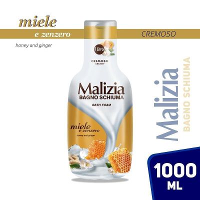 Хидратираща душ-пяна Malizia Мед и Джинджифил 1000 мл – подхранване и топъл аромат