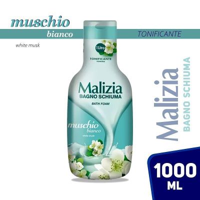 Хидратираща душ-пяна Malizia Бял Мускус 1000 мл – нежен допир и дълготраен аромат