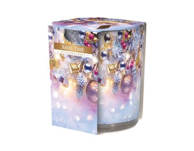 Ароматна Свещ в украсена чаша - Коледа