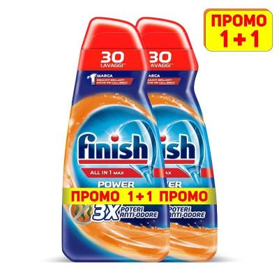 Гел за съдомиялна Finish Gel Clasico ПРОМО (30+30 дози)