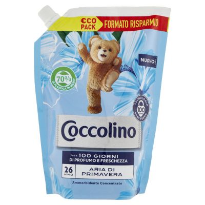 Coccolino Aria Di Primavera Eco Pack омекотител – 26 пранета, свеж пролетен аромат