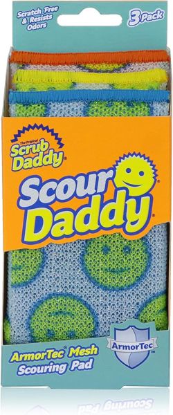 Scrub Daddy Scour гъби (3 бр.) – ефективно почистване на упорити замърсявания