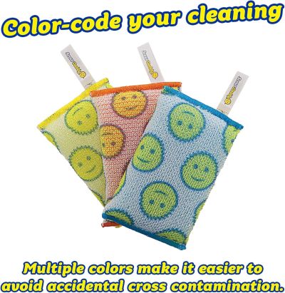 Scrub Daddy Scour гъби (3 бр.) – ефективно почистване на упорити замърсявания