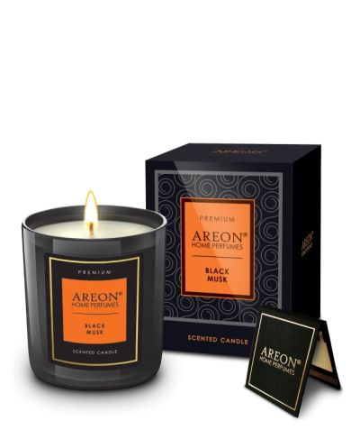 Ароматна Свещ Премиум - Черен Мускус – 190г