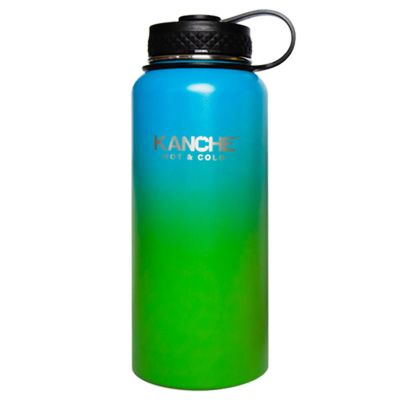 Термос „Пътувай с мен“ 960 мл – синьо-зелен, голям капацитет и модерен дизайн