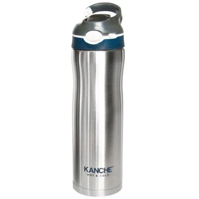 Термос „Спортувай с мен“ 600 мл – син, от неръждаема стомана за активен начин на живот