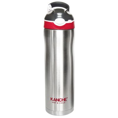 Термос „Спортувай с мен“ 600 мл – червен, от неръждаема стомана за активен начин на живот