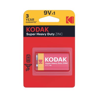 Батерия Kodak Super Heavy Duty Zinc 9V (6F22)