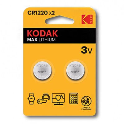 Батерия Kodak Max Lithium CR1220 3V – 2 броя