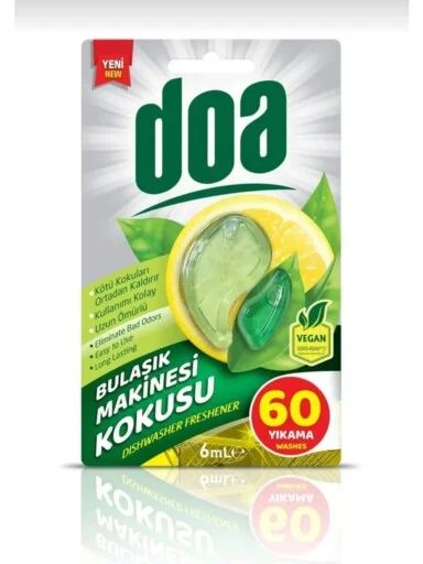 DOA ароматизатор за съдомиялна машина Лимон – до 60 измивания свежест