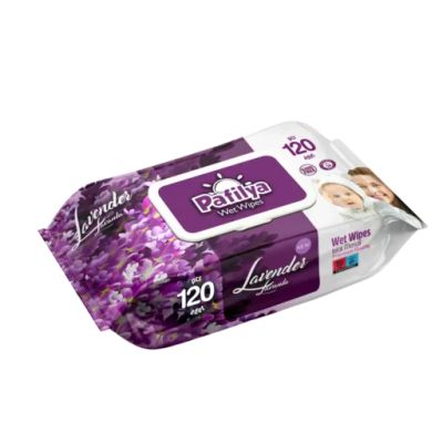 Мокри кърпи PAFILYA с лавандула 120 бр. – нежно почистване и освежаващ аромат
