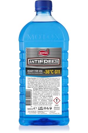 MOTOX антифриз -36°C 940 мл – готов за употреба и защита на двигателя
