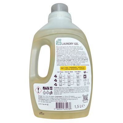 OneEco „Сияен цвят“ гел за пране 1.5 л – концентрат за защита на цветовете