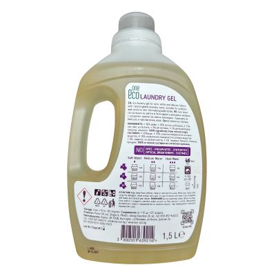 OneEco „Нежна лавандула“ гел за пране 1.5 л – дерматест, за бебета, концентрат