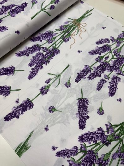  Памучен плик за спално бельо Лавандула