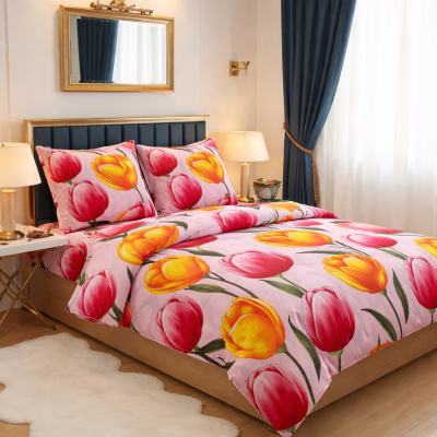  Памучен плик за спално бельо Лалета оранж