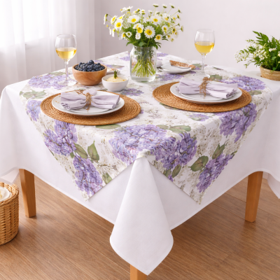 Каре ‘Люлякова приказка’“ - памук и полиестер за здравина и лесна поддръжка!