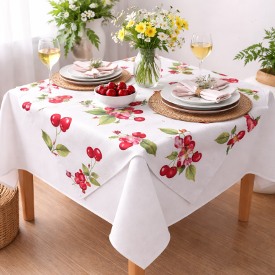 Каре  ‘Черешова свежест’- памук и полиестер за здравина и лесна поддръжка!